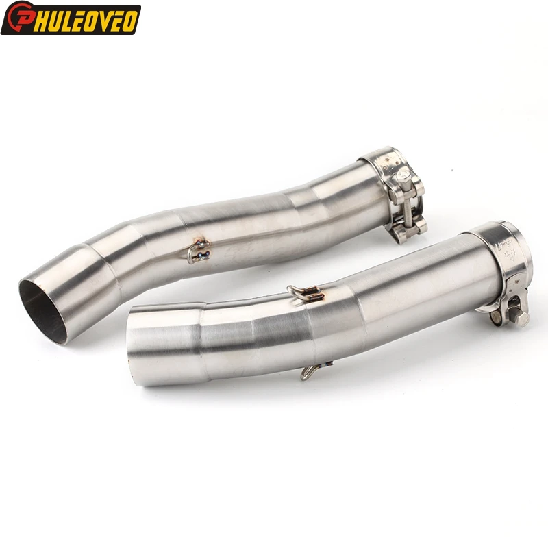 For Yamaha YZF-R1 2004-2014 Motorcycle Exhaust Muffler Middle Link Pipe Connect ID:51mm Exhaust Escape Moto Muffler Pot