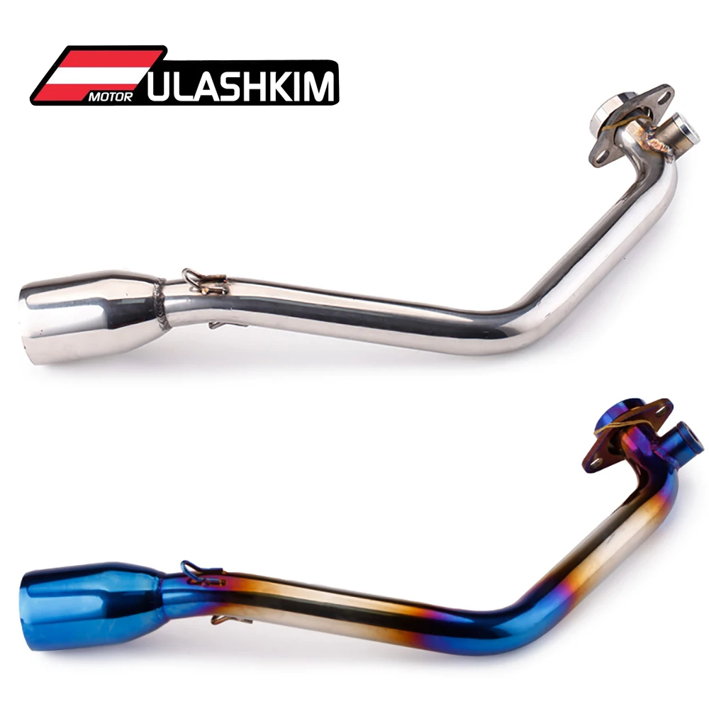 Full System Motorcycle Exhaust For Tigra 150 Abs Front Middle Pipe Modification Carbon Fiber Motorcycle Muffler Exhuast - Image 3