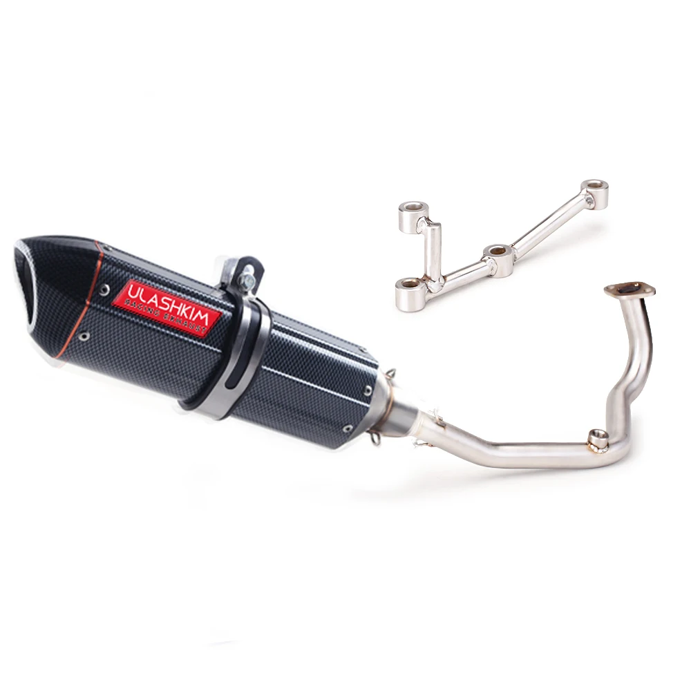 JET S 125 Motorcycle Full System Exhaust Contact Middle Pipe Slip On For SYM JET S JETS 125 Exhaust Muffler Escape - Image 5