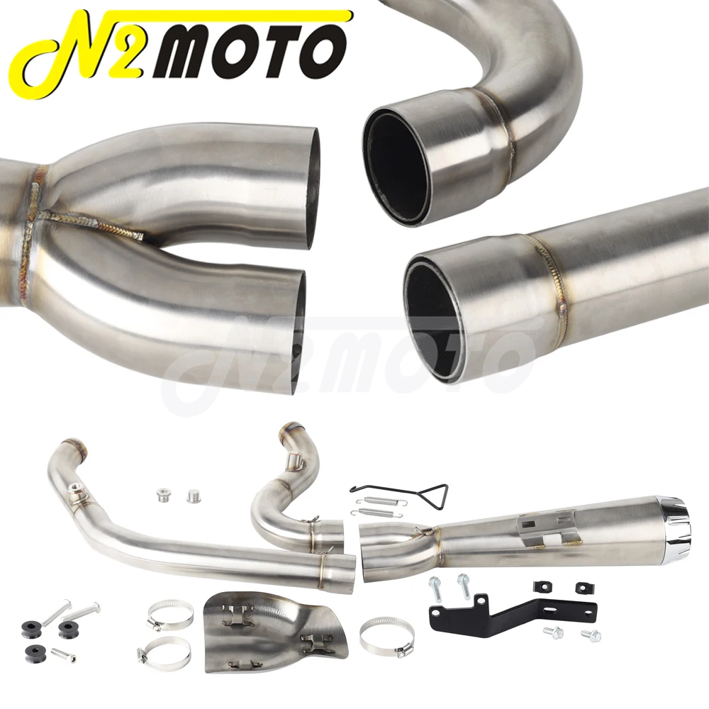 Sistema de escape completo para motocicleta, silenciador 2 en 1 para Harley  Softail Street Bob Standard Low Rider EI Diablo ST 18 - Your Moto Parts, image size:1000x1000