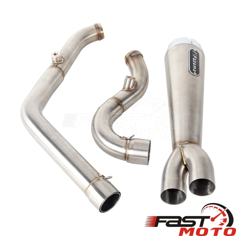 Motorcycle Duals Exhaust 2-Into-1 Full System Muffler For Harley Softail Street Bob Low Rider Standard 2018-up Steel Accessories - Image 5