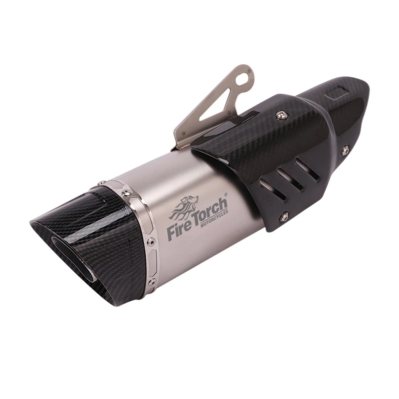 Motorcycle Muffler For Moto Morini X-Cape X Cape 650 Exhaust Middle Link Pipe Modify DB Killer Catalyst Escape Moto Carbon Fiber - Image 3