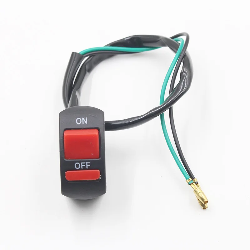 Universal Motorcycle Light Switch Connector ON OFF Handlebar Modification Button for Moto Motor ATV Bike DC12V/10A Black - Image 2