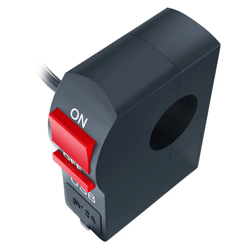 Motorcycle Headlight Switch With USB Charger Switch With Waterproof Cover Universal Motorcycle Handlebar Switch Start Button - Image 5