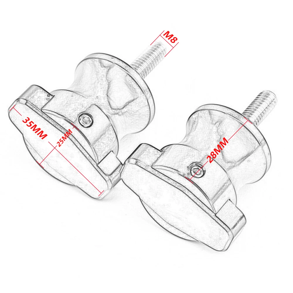 Swingarm Spools Slider 8MM Aluminum For Suzuki SV1000 SV1000S SV 1000S 1000 S 2003 2004 2005 2006 2007 Motorcycle Accessories - Image 3