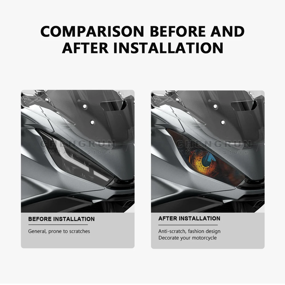 Headlight Sticker Waterproof Motorcycle Decals for Honda NT 1100 NT1100 Accessories 2024 2023 2022 Motorbike Stickers - Image 2