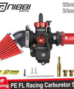 NIBBI PE Flang Carburetor Air Filter Set For Predator 212cc 196cc Coleman CT200U BT200X Honda GX160 GX200 Engine GoKart MiniBike