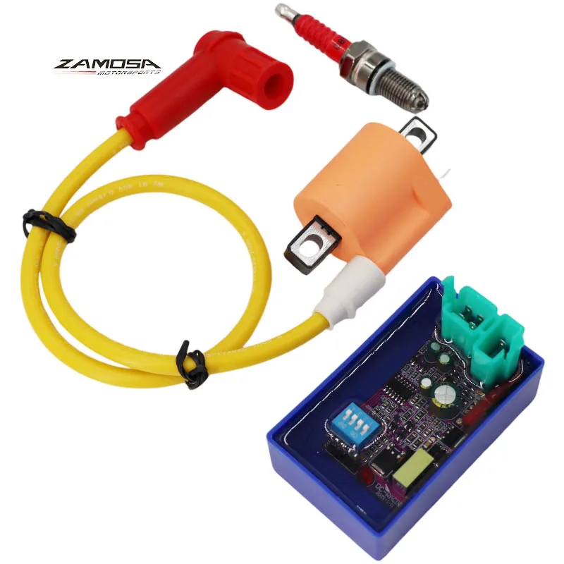 Racing Ignition Coil + 6 pin DC CDI + D8TC Spark Plug For 125cc 150cc 200cc 250cc Dirt Motor Bike ATV Quad Motorcycle - Image 2