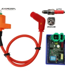Racing Motorcycle Ignition Coil CDI Spark Plug Para Motos High Pressure Coil For ATV Moped Scooter Quad Dirt Bike Ignition Set