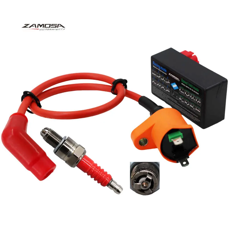 Performance Racing 6 Pins AC CDI Box Ignition Coil A7TJC Spark Plug for GY6 50 80 110 125 150cc Moped Scooter ATV Go Carts - Image 2