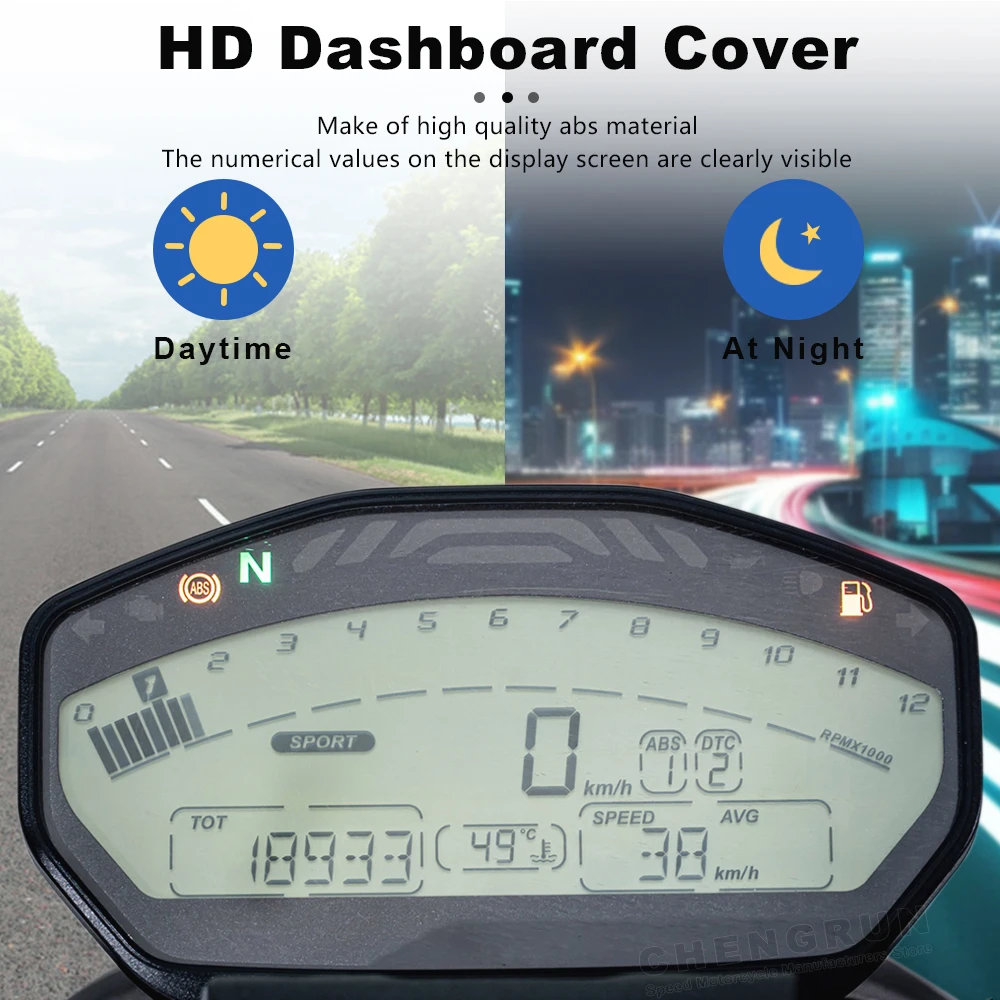 Dashboard Cover ABS Plastic Motorcycle Speedometer Shell for Ducati Monster 821 Accessories 2014 2015 2016 2017 2018 Guage Case - Image 3