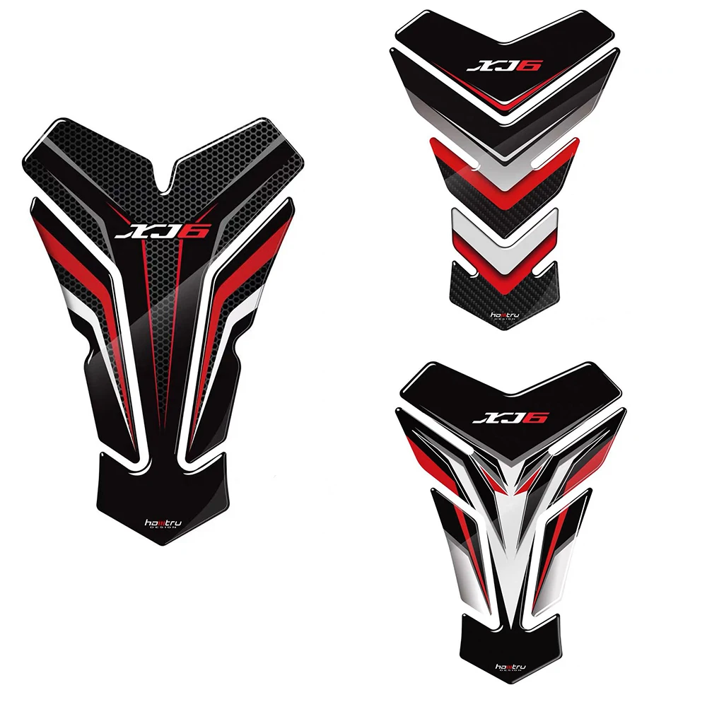3D Carbon-look Motorcycle Accessories Oil gas Fuel Tank Pad Tankpad Decal Protector sticker For Yamaha XJ6 SP ABS DIVERSION - Image 2