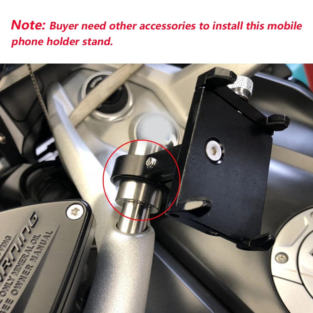For BMW R1250RT R 1250 R1250 RT 1250RT 2019 2020 2021 2022 Motorcycle Accessories warehouseC Aluminum Phone Holder Cellphone Stand - Image 2
