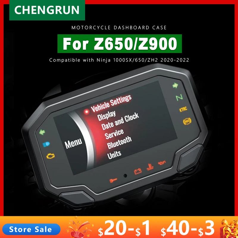 Compatible With For Ninja For 1000SX For ZH2 2020 2021 2022用 バイク計器 バイク用 スピード メーターフレーム Compatible With For Ninja For Z650 For Z900 オートバイ カワサキ用 Z900 ニンジャ  650 Z1000SX ZH2 2020-2022 オートバイタコメータースピードメーター ... モトタコメーターハウジング Compatible With For Z900 For ZX-10R 2020 2021 2022 オ