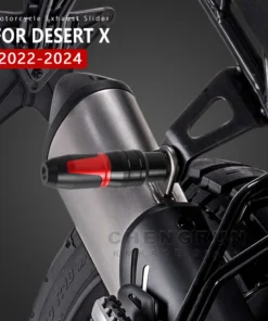 Exhaust Slider Aluminum Falling Protection for Ducati Desert X DesertX Rally Accessories 2022-2024 Motorcycle Crash Protectors