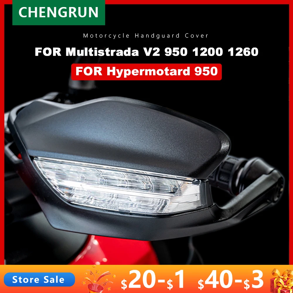 Handguard Cover Plastic for Ducati Hypermotard 950 Multistrada V2 950 1200 1260 S Enduro Accessories 2015-2022 Hand Guard Shield