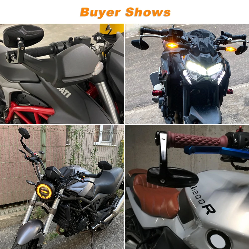 Side Mirror For Voge 300AC 300ACX 500AC 300DS 300R 300RR 500DS 500DSX 650DS 600DSX ER10 SR4 350 2021 Universal Bar End Rearview - Image 5